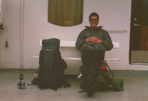 Sven auf der Nordkapf�hre